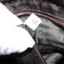 PRADA Boston tas nylon kaki goud Auth bs21678-11