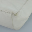 CHANEL Tote Bag Lamb Skin White CC Auth bs21711-15