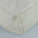 CHANEL Tote Bag Lamb Skin White CC Auth bs21711-16