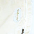 CHANEL Tote Bag Lamb Skin White CC Auth bs21711-10