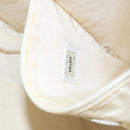 CHANEL Tote Bag Lamb Skin White CC Auth bs21711-12