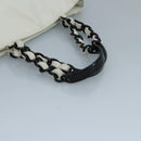 CHANEL Tote Bag Lamb Skin White CC Auth bs21711-7