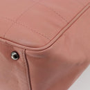 CHANEL Choco Bar Tote Bag Caviar Skin Pink CC Auth bs21715-9