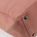CHANEL Choco Bar Tote Bag Caviar Skin Pink CC Auth bs21715-16