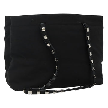 Salvatore Ferragamo Tote Bag Canvas Black Auth bs21725