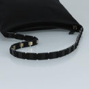 Salvatore Ferragamo Shoulder Bag Canvas Black Auth bs21726-7