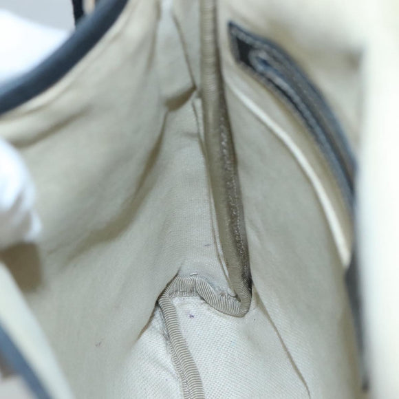 GUCCI GG Supreme Shoulder Bag PVC Navy 223666 Auth bs21744