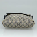 GUCCI GG Supreme Shoulder Bag PVC Navy 223666 Auth bs21744-5