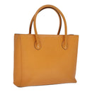 CELINE Tote Bag Leather Orange Auth bs21751-1