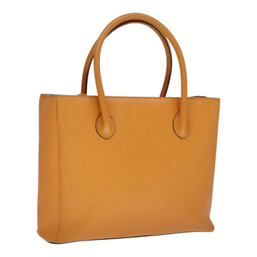 CELINE Tote Bag Leather Orange Auth bs21751