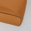CELINE Tote Bag Leather Orange Auth bs21751-9