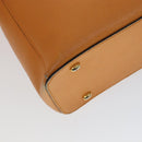 CELINE Tote Bag Leather Orange Auth bs21751-13