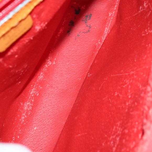 CELINE Tote Bag Leather Orange Auth bs21751