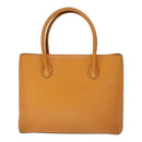 CELINE Tote Bag Leather Orange Auth bs21751-2