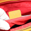 CELINE Tote Bag Leather Orange Auth bs21751-21