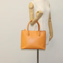 CELINE Tote Bag Leather Orange Auth bs21751-22