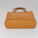 CELINE Tote Bag Leather Orange Auth bs21751-9