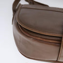 Burberrys Shoulder Bag Leather Brown Silver Auth bs21793-14