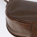Burberrys Shoulder Bag Leather Brown Silver Auth bs21793-15