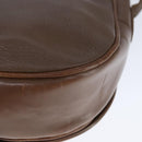 Burberrys Shoulder Bag Leather Brown Silver Auth bs21793-16