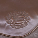 Burberrys Shoulder Bag Leather Brown Silver Auth bs21793-17