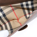 Burberrys Shoulder Bag Leather Brown Silver Auth bs21793-21