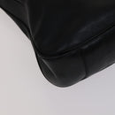 GUCCI Bamboo Hand Bag Leather 2way Black Auth bs21805-11