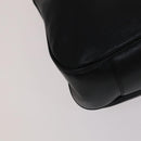 GUCCI Bamboo Hand Bag Leather 2way Black Auth bs21805-13
