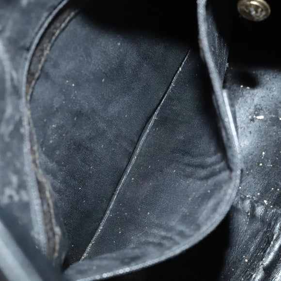 GUCCI Bamboo Hand Bag Leather 2way Black Auth bs21805