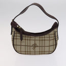 BURBERRY Nova Check Blue Label Shoulder Bag Canvas 2Set Beige Gray Auth bs21820-10