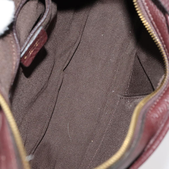 BURBERRY Nova Check Blue Label Shoulder Bag Canvas 2Set Beige Gray Auth bs21820