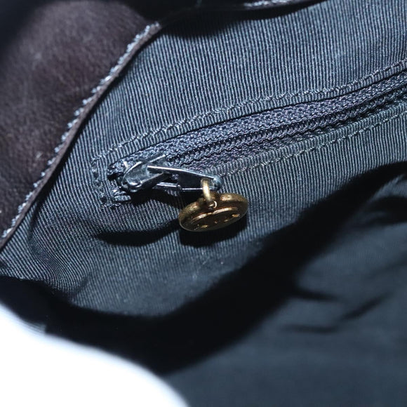 CHANEL COCO Mark Tote Bag Patent Leather Black Gold CC Auth bs21837