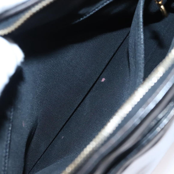 CHANEL COCO Mark Tote Bag Patent Leather Black Gold CC Auth bs21837