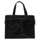 CHANEL COCO Mark Tote Bag Patent Leather Black Gold CC Auth bs21837-2