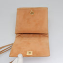 CHANEL Hand Bag Suede Beige Gold CC Auth bs21838-19