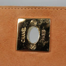 CHANEL Hand Bag Suede Beige Gold CC Auth bs21838-9