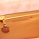 CHANEL Hand Bag Suede Beige Gold CC Auth bs21838-22
