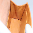 CHANEL Hand Bag Suede Beige Gold CC Auth bs21838-23