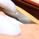 CHANEL Hand Bag Suede Beige Gold CC Auth bs21838-26