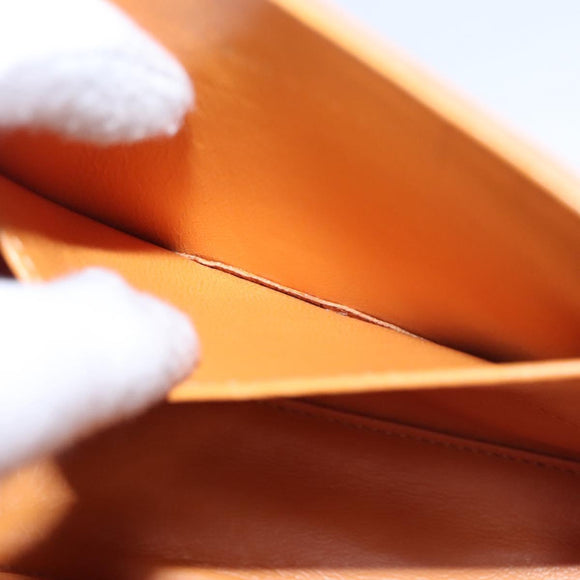 CHANEL Hand Bag Suede Beige Gold CC Auth bs21838