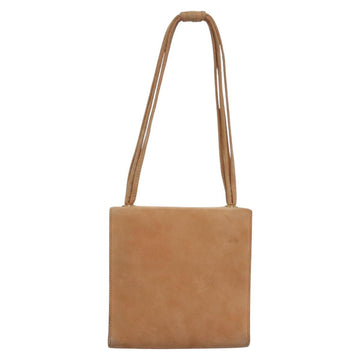 CHANEL Hand Bag Suede Beige Gold CC Auth bs21838 - 0