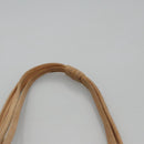 CHANEL Hand Bag Suede Beige Gold CC Auth bs21838-14