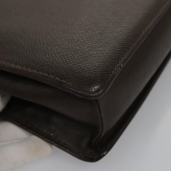 LOUIS VUITTON Taiga Selenga Clutch Bag Grizzly M30788 LV Auth bs21845