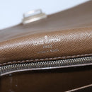 LOUIS VUITTON Taiga Selenga Clutch Bag Grizzly M30788 LV Auth bs21845-14