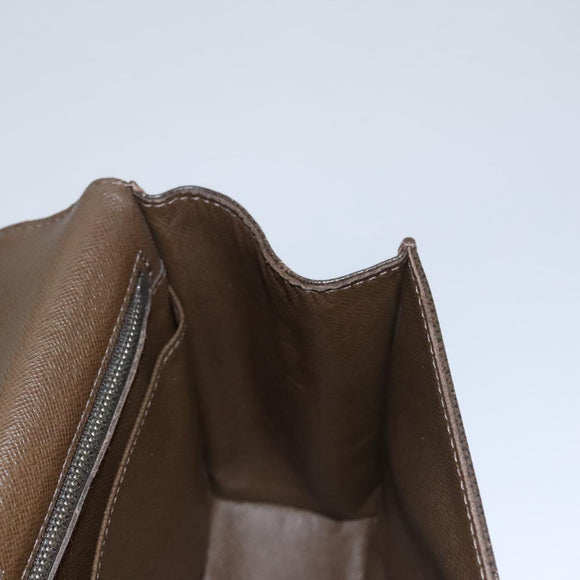 LOUIS VUITTON Taiga Selenga Clutch Bag Grizzly M30788 LV Auth bs21845