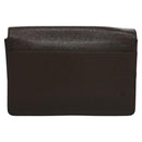 LOUIS VUITTON Taiga Selenga Clutch Bag Grizzly M30788 LV Auth bs21845-3