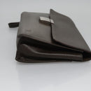 LOUIS VUITTON Taiga Selenga Clutch Bag Grizzly M30788 LV Auth bs21845-4