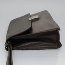 LOUIS VUITTON Taiga Selenga Clutch Bag Grizzly M30788 LV Auth bs21845-5