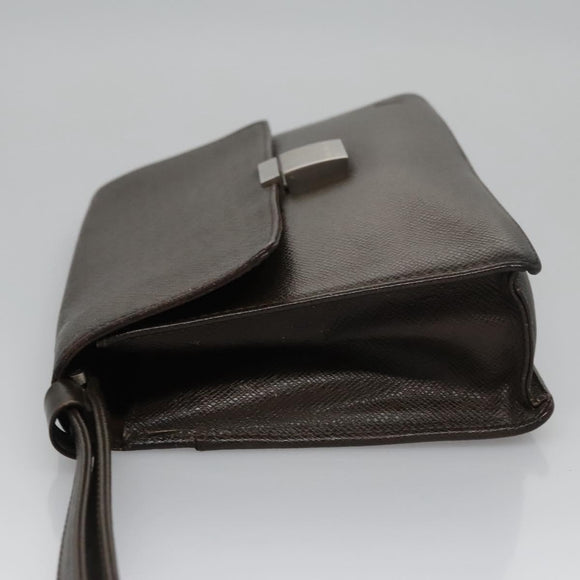 LOUIS VUITTON Taiga Selenga Clutch Bag Grizzly M30788 LV Auth bs21845