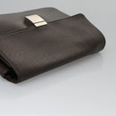 LOUIS VUITTON Taiga Selenga Clutch Bag Grizzly M30788 LV Auth bs21845-6